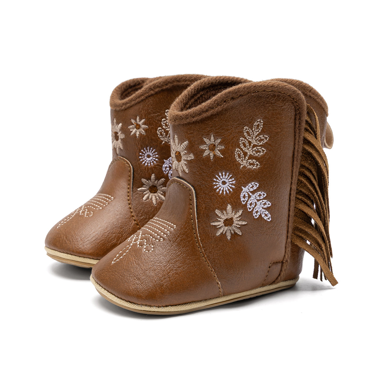 Meckior Baby Girls Cowboy Tassel Boots