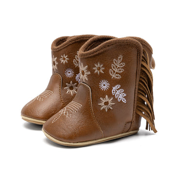 Meckior Baby Girls Cowboy Tassel Boots
