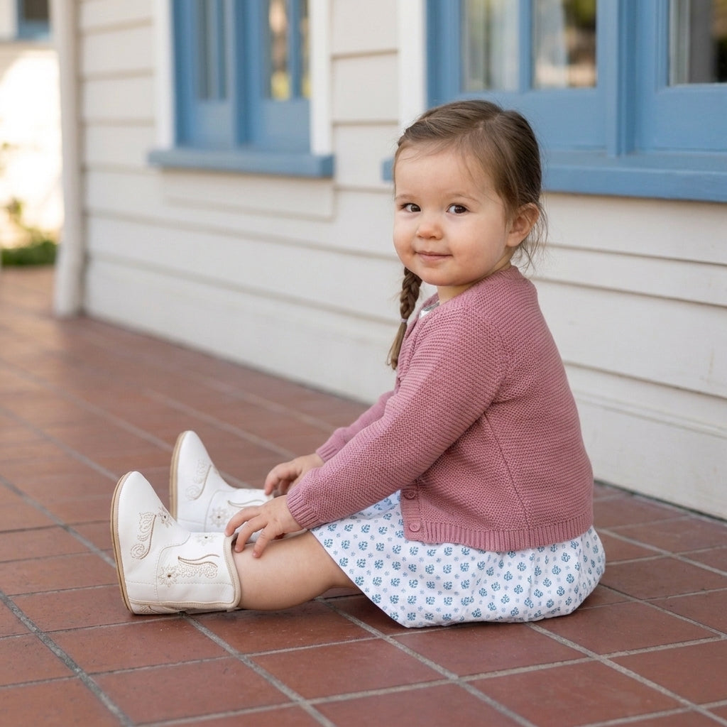 Meckior Baby Girls Cowboy Tassel Boots