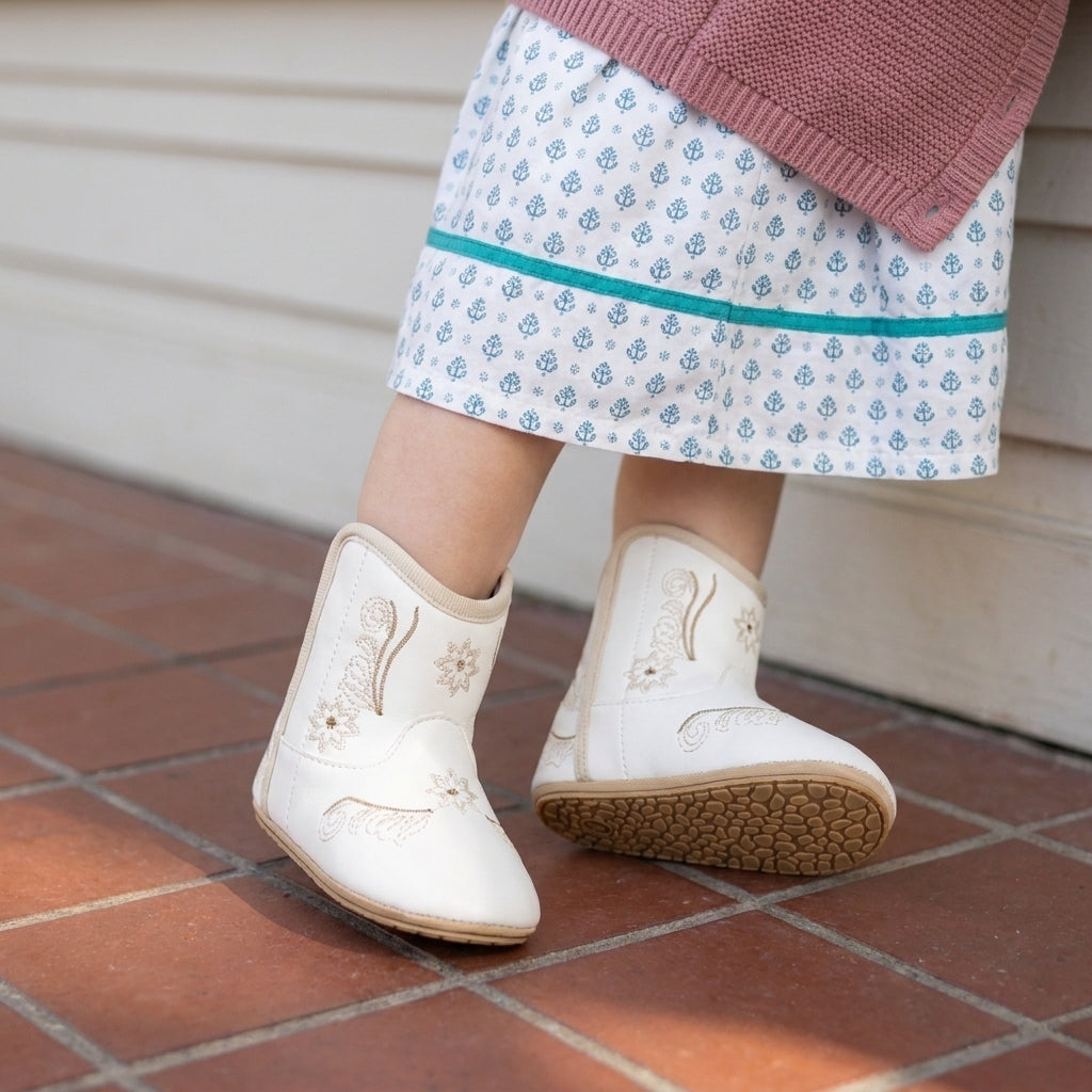 Meckior Baby Girls Cowboy Tassel Boots