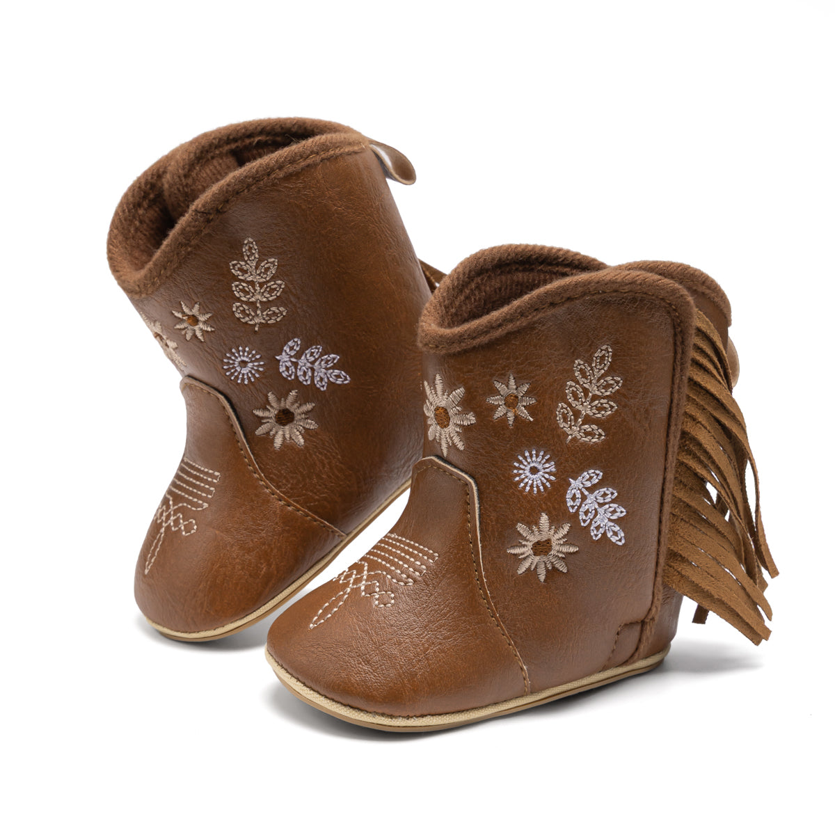 Meckior Baby Girls Cowboy Tassel Boots