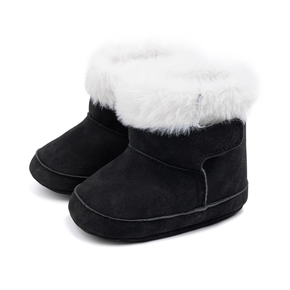 Meckior Baby Boys Girls Cozy Faux Fur Winter Boots - Premium Gift Set