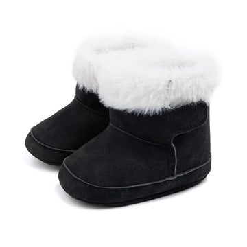 Meckior Baby Boys Girls Cozy Faux Fur Winter Boots - Premium Gift Set